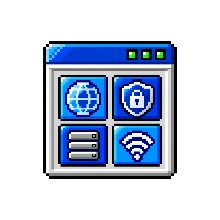 Пиксельный значок VPN-приложения